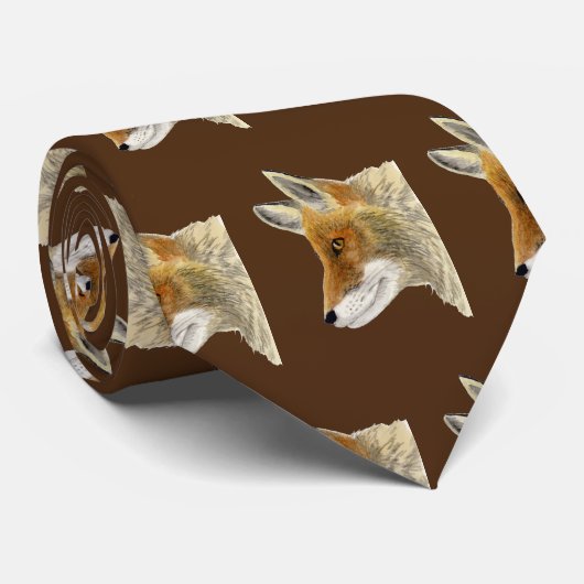 Red Fox Stropdas (Opgerold)