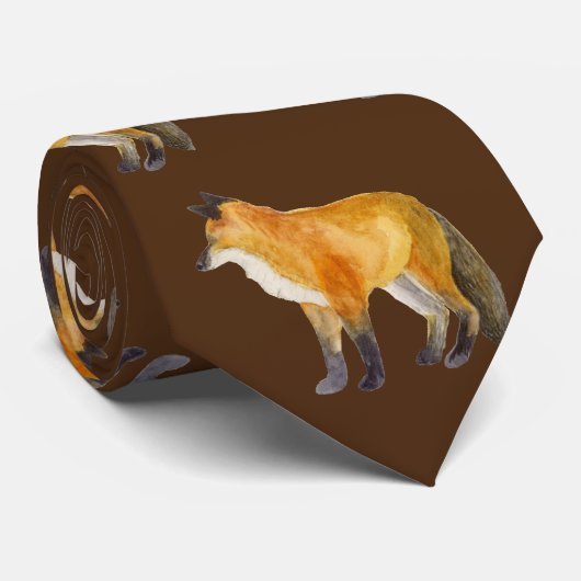Red Fox Stropdas (Opgerold)