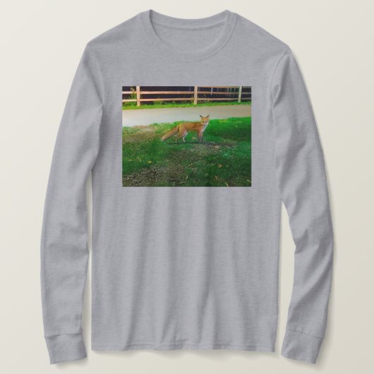 Red Fox T-shirt met lange mouwen (Design voorkant)