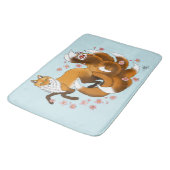 Red Fox Tails Kitsune Kasai Badmat (Gekanteld)