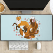 Red Fox Tails Kitsune Kasai Bureaumat