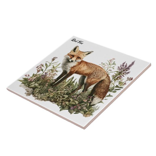 Red Fox Tegeltje (Zijkant)