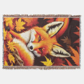 Red Fox Throw Blanket Deken (Voorkant)