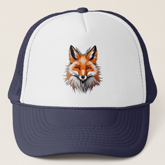 Red Fox Trucker Hat Pet (Voorkant)