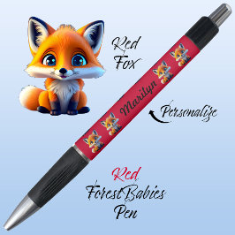 Red Fox, Unieke Kinder School Stationery Levendig  Pen