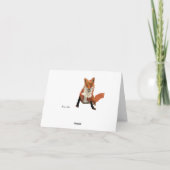 Red Fox Valentijn Kaart (Achterkant)