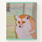 Red Fox van dichtbij Notitieboek (Achterkant)