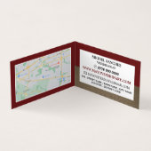 Red Fox, veterinair, gedetailleerd Visitekaartje (Binnen)