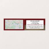 Red Fox, veterinair, gedetailleerd Visitekaartje (Binnenkant ongevouwen)