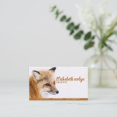 Red Fox Visitekaartje (Staand voorkant)