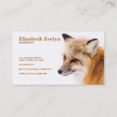 Red Fox Visitekaartje (Achterkant)