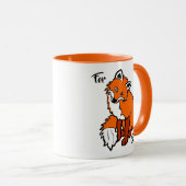 Red Fox, voor grappige aanpasbaarheid Mok (Voorkant rechts)