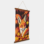 Red Fox Wall Tapestry Hangend Wandkleed (Gebogen)
