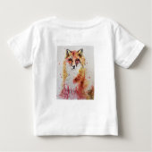 Red Fox Waterverf Eerste Verjaardag Baby Boys Baby (Achterkant)