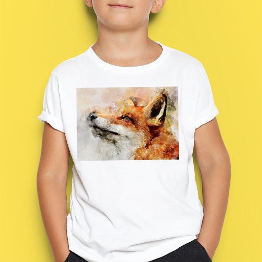 Red Fox Waterverf Portret 01 T-shirt
