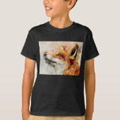 Red Fox Waterverf Portret 01 T-shirt (Voorkant)