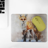 Red Fox Waterverf Portret 02 Muismat