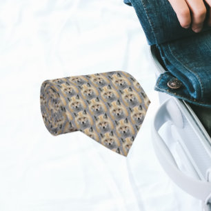 Red Fox Wildlife Photo Pattern Stropdas