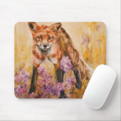 Red Fox Wildlife Waterverf Wildlife Mousepad Muismat (Met muis)