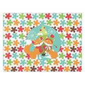 Red Fox Winter Vakantie Tafelkleed (Voorkant (Horizontaal))