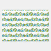 Red Fox Woodland Wildlife Pattern Inpakpapier Vel (Voorkant 2)