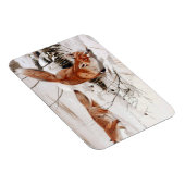 Red Foxes in the Winter Snow (by Wilhelm Kuhnert) Magneet (Rechterzijde)