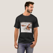 Red Foxes in the Winter Snow (by Wilhelm Kuhnert) T-shirt (Voorkant volledig)