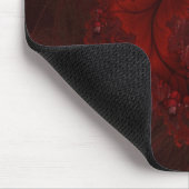 Red Fractal mousepad Muismat (Hoek)