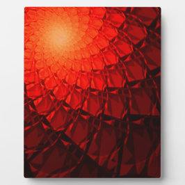 Red Fractal Pattern Fotoplaat