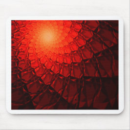 Red Fractal Pattern Muismat