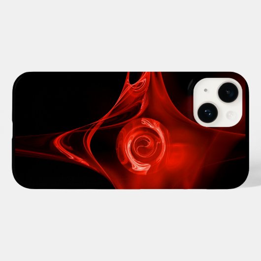 RED FRACTAL ROOS Case-Mate iPhone CASE (Achterkant (horizontaal))