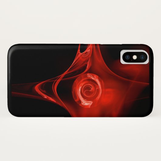 RED FRACTAL ROOS Case-Mate iPhone CASE (Achterkant (horizontaal))