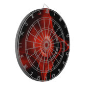 RED FRACTAL ROOS DARTBORD (Voorkant Links)