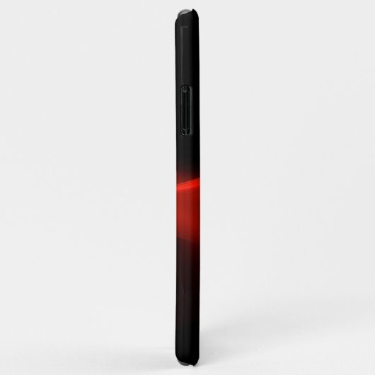 RED FRACTAL ROOS IN ZWART Case-Mate iPhone CASE (Achterkant/rechts)