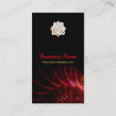 Red Fractal Scifi Fantasy Art Visitekaartje (Achterkant)