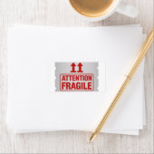 Red Fragile Handle with Care Mailing Label images2 (Insitu)