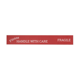 Red Fragile Handvat met Zorgverzending