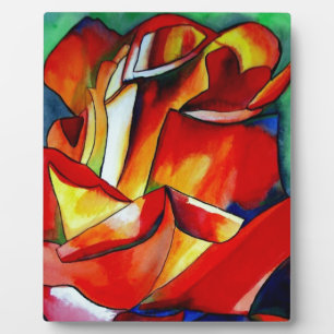 Red France Libre roos waterverf art. Fotoplaat