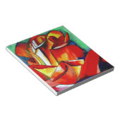 Red France Libre roos waterverf art. Notitieblok (Schuin)