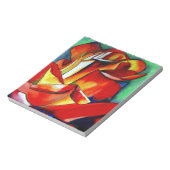 Red France Libre roos waterverf art. Notitieblok (Linkerzijde)