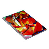 Red France Libre roos waterverf art. Notitieboek (Rechterzijde)