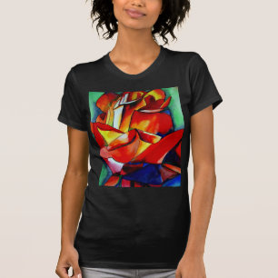 Red France Libre roos waterverf art. T-shirt