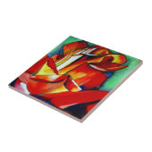 Red France Libre roos waterverf art. Tegeltje (Zijkant)