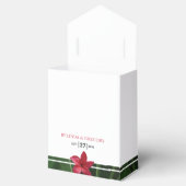 Red Frangipani Plumeria Wedding Bedankdoosjes (Geopend)