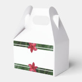 Red Frangipani Plumeria Wedding Bedankdoosjes (Achterkant)