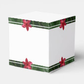 Red Frangipani Plumeria Wedding Bedankdoosjes (Achterkant)