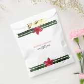 Red Frangipani Plumeria Wedding Bedankzakje (Gezegeld)