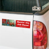 Red Freight Truckers 'Bumpersticker Series Bumpersticker (Op Truck)
