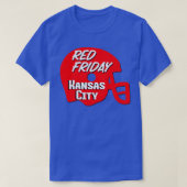 Red Friday Kansas City Lover Chiefs Fan Red Helme T-shirt (Design voorkant)