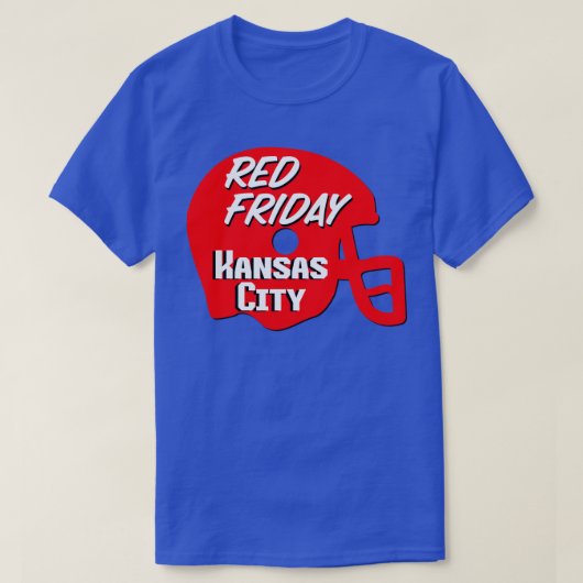Red Friday Kansas City Lover Chiefs Fan Red Helme T-shirt (Design voorkant)